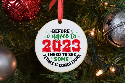 Christmas Ornaments SVG Bundle, Christmas Round Sign Bundle SVG Shetara Begum 