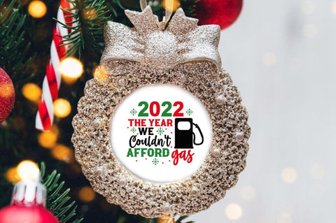 Christmas Ornaments SVG Bundle, Christmas Round Sign Bundle SVG Shetara Begum 