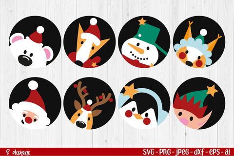 Christmas Ornaments SVG Bundle| Christmas SVG bundle SVG TatiStudio 