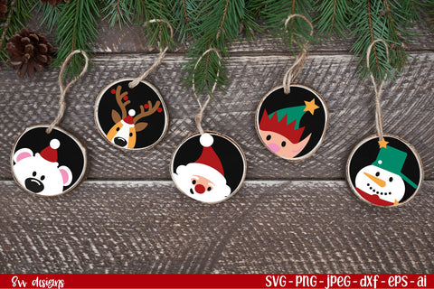 Christmas Ornaments SVG Bundle| Christmas SVG bundle SVG TatiStudio 