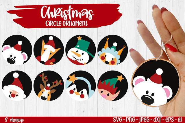 Christmas Ornaments SVG Bundle| Christmas SVG bundle SVG TatiStudio 