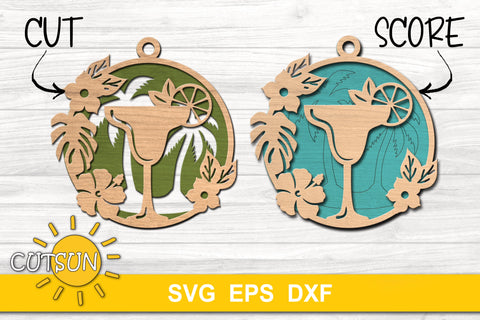 Christmas Ornaments SVG bundle Drinks and cocktails SVG CutsunSVG 