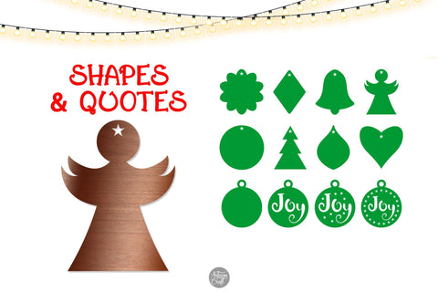 Christmas ornaments SVG bundle SVG Artisan Craft SVG 