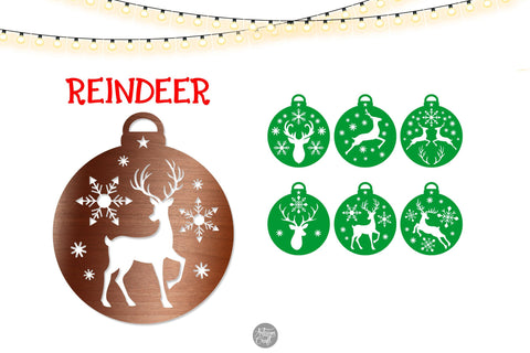 Christmas ornaments SVG bundle SVG Artisan Craft SVG 
