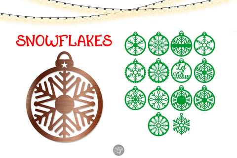 Christmas ornaments SVG bundle SVG Artisan Craft SVG 