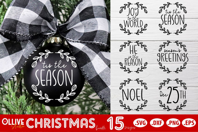 Christmas Ornaments SVG | Christmas Bundle SVG SVG Ollive Studio 