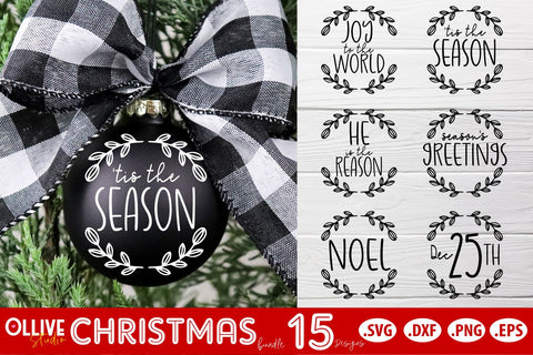 Christmas Ornaments SVG | Christmas Bundle SVG SVG Ollive Studio 