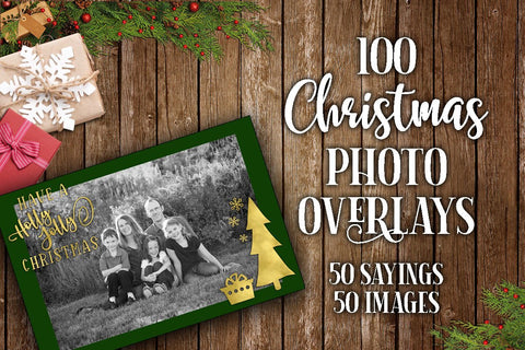 Christmas Overlay Bundle with 100 SVG Cut Files SVG Old Market 