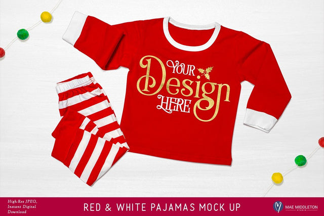 Christmas Pajamas - Holiday Mock up Mock Up Photo Mae Middleton Studio 