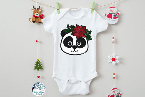 Christmas Panda SVG SVG Wispy Willow Designs 