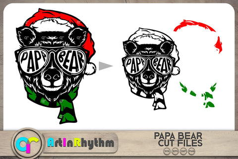 Christmas papa bear SVG SVG Artinrhythm shop 