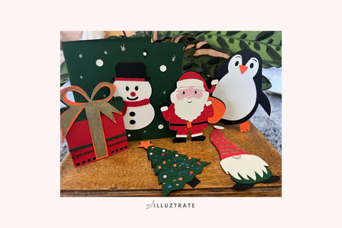 Christmas Paper Craft Designs | Christmas Paper Craft SVG SVG Illuztrate 