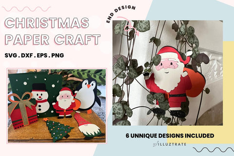 Christmas Paper Craft Designs | Christmas Paper Craft SVG SVG Illuztrate 