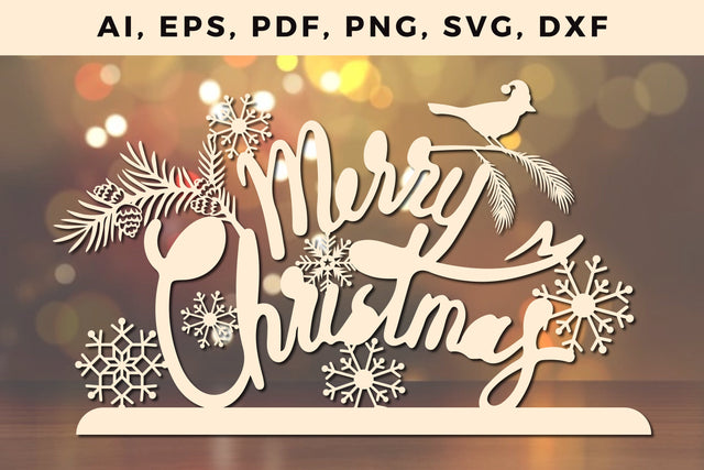 Christmas paper cut template Craft svg, Laser Cut Files, SVG, 3D Designs, SVG MD JOYNAL ABDIN 