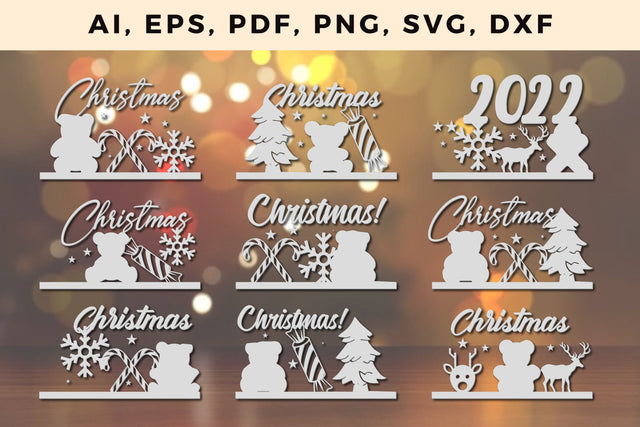 Christmas paper cut template Craft svg, Multilayer Laser Cut Files, SVG, 3D Designs, Mini Design Bundles Christmas svg SVG MD JOYNAL ABDIN 