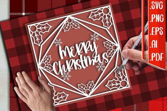 Christmas Papercut 10 svg eps ai png pdf 3D Paper zafrans studio 