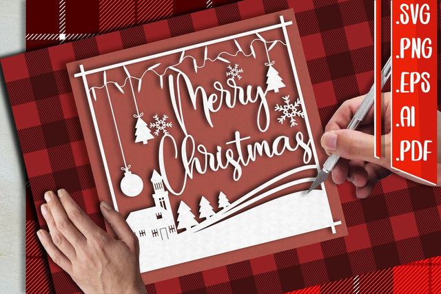Christmas Papercut 2 svg eps ai png pdf SVG zafrans studio 