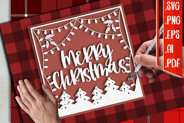 Christmas Papercut 4 svg eps ai png pdf SVG zafrans studio 