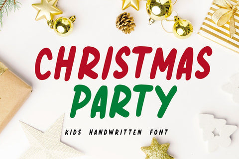 CHRISTMAS PARTY Font Kasih Ibu 