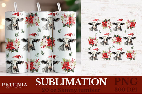 Christmas Pattern Tumbler Wrap Bundle | 20 oz Sublimation Tumbler Designs Sublimation Petunia Digital Design 