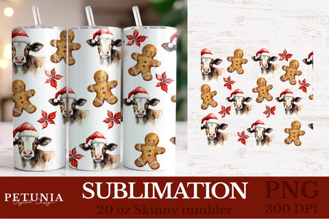 Christmas Pattern Tumbler Wrap Bundle | 20 oz Sublimation Tumbler Designs Sublimation Petunia Digital Design 