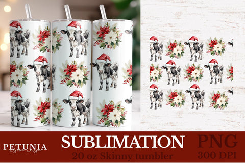 Christmas Pattern Tumbler Wrap Bundle | 20 oz Sublimation Tumbler Designs Sublimation Petunia Digital Design 