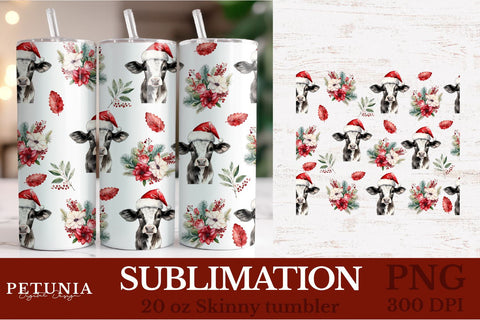 Christmas Pattern Tumbler Wrap Bundle | 20 oz Sublimation Tumbler Designs Sublimation Petunia Digital Design 