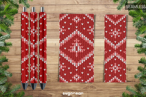 Christmas Pen Wrap Sublimation | PNG | Epoxy Sublimation SvgOcean 