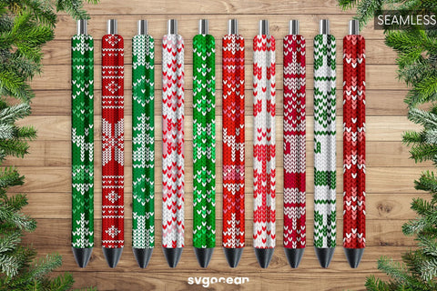Christmas Pen Wrap Sublimation | PNG | Epoxy Sublimation SvgOcean 