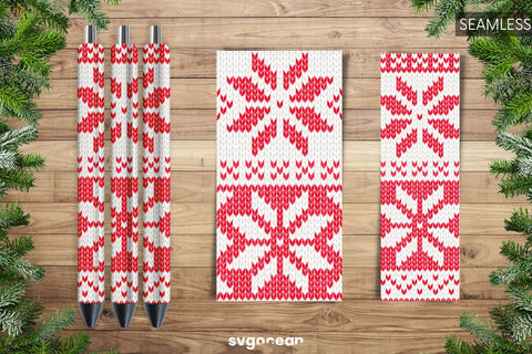 Christmas Pen Wrap Sublimation | PNG | Epoxy Sublimation SvgOcean 