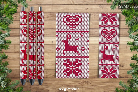 Christmas Pen Wrap Sublimation | PNG | Epoxy Sublimation SvgOcean 