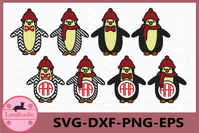 Christmas Penguin Svg SVG Lerastudio 