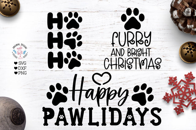 Christmas pet Quotes in SVG, DXF and PNG SVG Graphic House Design 