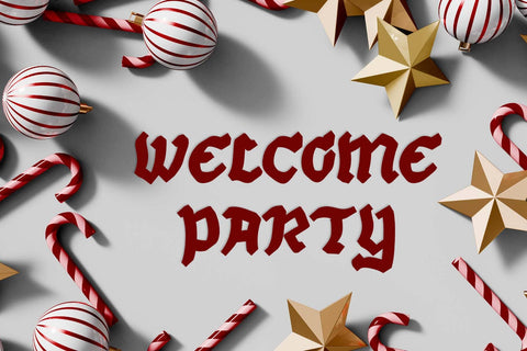 Christmas Philosophy Font Prasetya Letter 