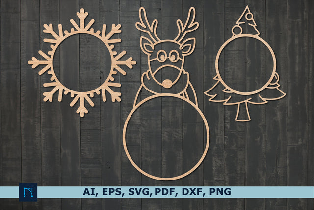 Christmas photo frame decor SVG bundle SVG MD JOYNAL ABDIN 