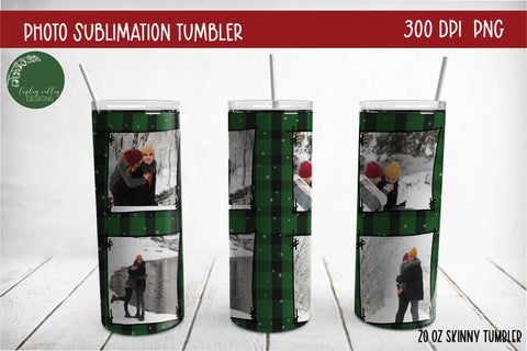 Christmas Photo Tumbler Bundle-Photo Tumbler PNG Bundle Sublimation Linden Valley Designs 