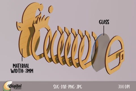 Christmas Piggy Bank Laser Cut. 3D Money Box Laser Cut. Christmas Laser Cut SVG Evgenyia Guschina 