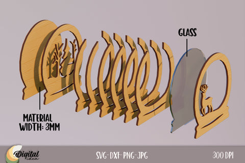 Christmas Piggy Bank Laser Cut. 3D Money Box Laser Cut SVG Evgenyia Guschina 