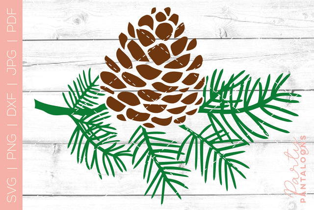 CHRISTMAS PINECONE SVG | Christmas Svg SVG Partypantaloons 