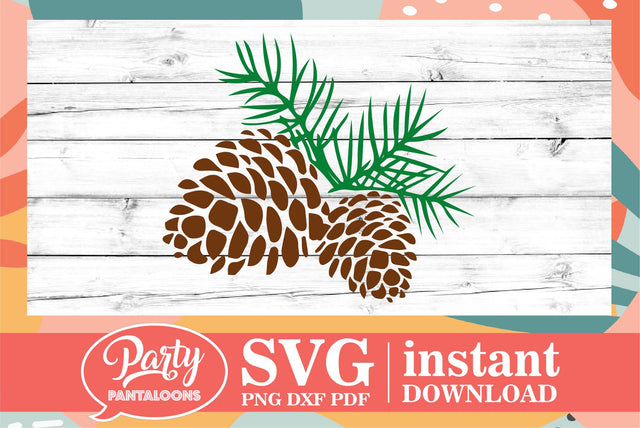 CHRISTMAS PINECONE SVG | Christmas Svg SVG Partypantaloons 