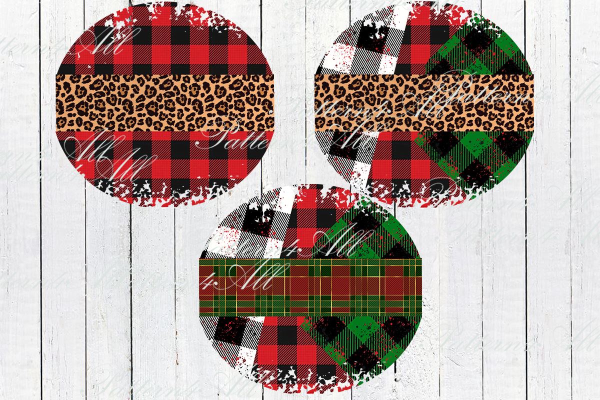 Christmas Leopard Sublimation Patches - T Shirt Bleaching Patches