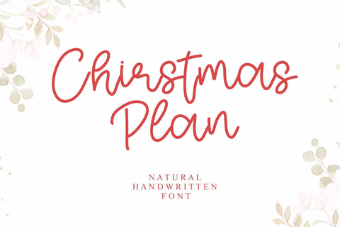 Christmas Plan Font Afandi Studio 