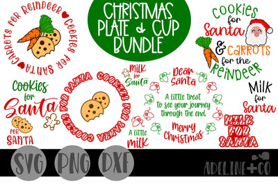 Christmas plate bundle SVG Adeline&co 