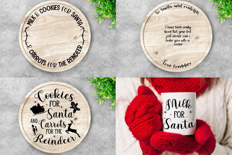 Christmas Plate & Santa tray svg bundle, Merry christmas svg SVG Paper Switch 