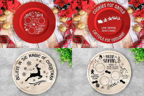 Christmas Plate & Santa tray svg bundle, Merry christmas svg SVG Paper Switch 