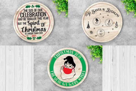 Christmas Plate & Santa tray svg bundle, Merry christmas svg SVG Paper Switch 