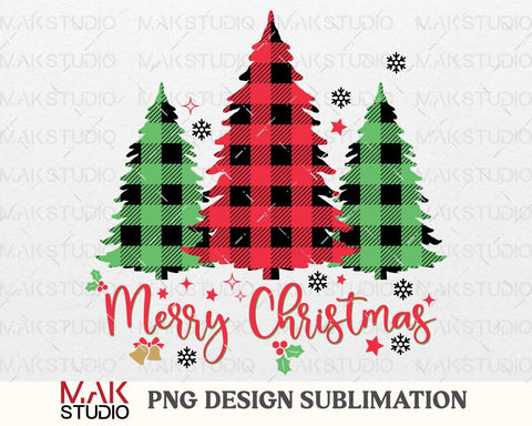 Christmas png, Buffalo plaid png, Christmas tree png, Merry christmas png, Christmas clipart, Christmas design Sublimation MAKStudion 