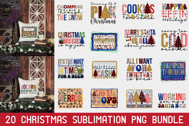 Christmas PNG Bundle Sublimation Rupkotha 