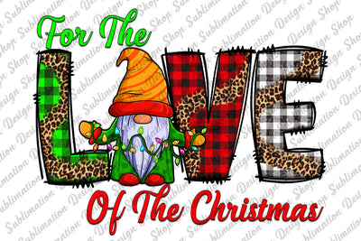 Christmas Png, Love Christmas Png, Christmas Gnomes Png, Christmas Sublimation, Leopard Christmas Png, Sublimation Designs, Digital Download Sublimation SublimationDesignShop 