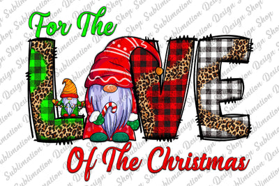 Christmas Png, Love Christmas Png, Christmas Gnomes Png, Christmas Sublimation, Leopard Christmas Png, Sublimation Designs, Digital Download Sublimation SublimationDesignShop 